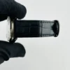 Rolex Datejust Silver Stick Dial on Generic Leather Band Ref 1601 - Image 2