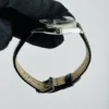 Rolex Datejust Silver Stick Dial on Generic Leather Band Ref 1601 - Image 3