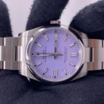 Rolex Oyster Perpetual 36 Lavender Dial on Oyster Ref 126000 with New Style Card (green) 2025