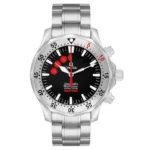 Omega Seamaster Apnea Jacques Mayol Black Dial on Stainless Steel Bracelet Ref 2595.50.00 with Card