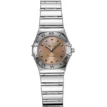 Omega Constellation Salmon Pink Dial on Stainless Steel Bracelet Ref 1561.61.00