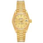 Rolex Datejust Lady President Champagne Stick Dial on President Ref 69178 with Papers 1983