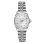 Rolex Datejust Lady Silver Stick Dial on D-Link Jubilee Ref 69174 with Papers 1992