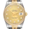 Rolex Datejust Champagne Diamond Dial on Jubilee Ref 16233