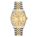 Rolex Datejust Champagne Stick Dial on D-Link Jubilee Ref 16013