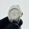 Rolex Yacht-Master Midsize Platinum Dial on Oyster Ref 168622 with Papers 1999 - Image 3
