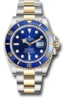 Rolex Submariner Blue Dial on Oyster Ref 126613LB with New Style Card (green) 2022