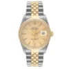 Rolex Datejust Champagne Linen Stick Dial on D-Link Jubilee Ref 16233