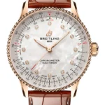 Breitling Navitimer Automatic MOP Dial on Leather Strap Ref R17327211A1P1 with Card 2025