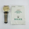 Rolex Datejust Champagne Stick Dial on D-Link Jubilee Ref 16233 with Papers 1991 - Image 5