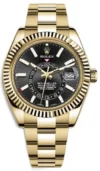 Rolex SkyDweller Black Stick Dial on Oyster Ref 326938 with New Style Card (green) 2021
