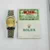 Rolex Datejust Champagne Stick Dial on D-Link Jubilee Ref 16233 with Papers 1991 - Image 6