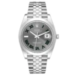 Rolex Datejust Slate Green Roman / Wimbledon Dial on Jubilee Ref 126300 with New Style Card (White) 2018