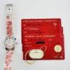 Omega De Ville Mini Tr√©sor Quartz White / Pink Roman Markers Dial on Fabric Strap Ref 428.17.26.60.04.003 with Card - Image 6
