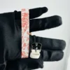 Omega De Ville Mini Tr√©sor Quartz White / Pink Roman Markers Dial on Fabric Strap Ref 428.17.26.60.04.003 with Card - Image 3
