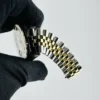 Rolex Datejust Silver / Gold Stick Dial on D-Link Jubilee Bracelet Ref 1601/3 with Service Papers 1969 - Image 4
