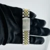 Rolex Datejust Silver / Gold Stick Dial on D-Link Jubilee Bracelet Ref 1601/3 with Service Papers 1969 - Image 3