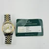 Rolex Datejust Silver / Gold Stick Dial on D-Link Jubilee Bracelet Ref 1601/3 with Service Papers 1969 - Image 6