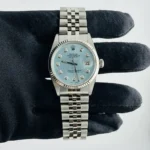 Rolex Datejust AM Ice Blue Diamond Dial on D-Link Jubilee Bracelet Ref 16014