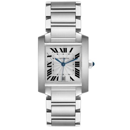 Cartier Tank Francaise Silver Roman Dial Ref 2302