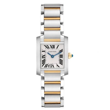 Cartier Tank Francaise White Roman Dial Ref 2384