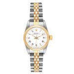 Rolex Oyster Perpetual  White Dial on Jubilee Ref 67193 with Papers  1990