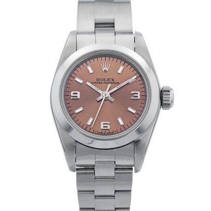 Rolex Oyster Perpetual Pink Dial on Oyster Ref 67180 with Papers  1994