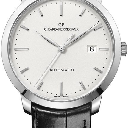 Girard Perregaux 1966 S Ilver Dial on Leather Ref 4955