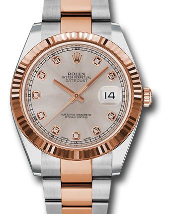 Rolex Datejust Sundust Diamond Dial on Oyster Ref 126331 with New Style Card White  2019