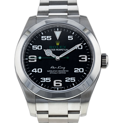 Rolex Airking Black Dial on Oyster Ref 116900 with New Style Card White  2017