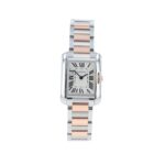 Cartier Tank Anglaise Silver Dial Ref 3485
