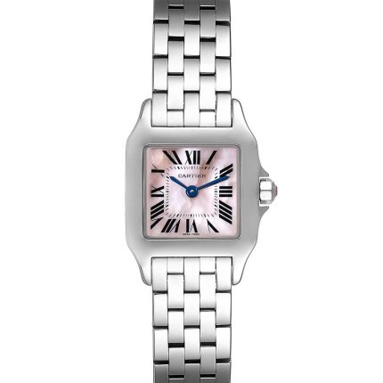 Cartier Santos Demoiselle Pink Mop Dial Ref 2698 with Papers  2009