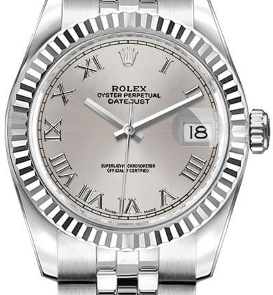 Rolex Datejust Silver Roman  Dial on Jubilee Ref 69174 with Papers  1997