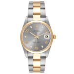 Rolex Date Slate Arabic Dial on Oyster Ref 15203 with Papers  1997