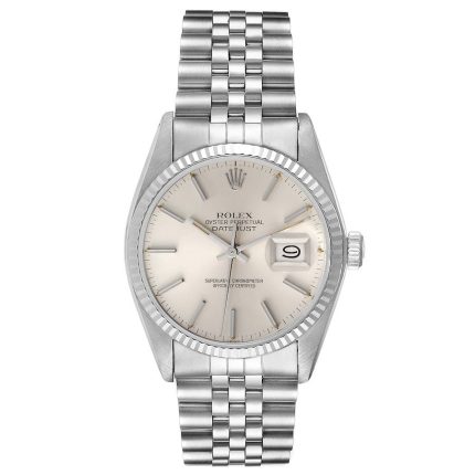 Rolex Datejust Silver Stick Dial on Jubilee Ref 16014