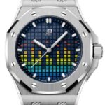 Audemars Piguet Royal Oak Offshore Music Edition Blue Dial on Rubber Ref 77600TI.OO.A343CA.01 with Card  2022