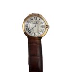 Cartier Ballon Bleu Silver Dial on Leather Ref 3376 with Papers