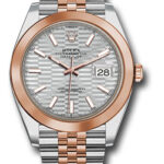 Rolex Datejust 41 Silver Fluted Motif  Dial on Jubilee Ref 126301 with New Style Card Green  2023