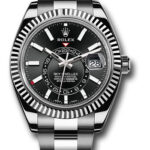 Rolex SkyDweller Black Dial on Oyster Ref 326934 with New Style Card White  2018