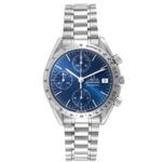 Omega Speed Master Blue Dial Ref 3511.80.00