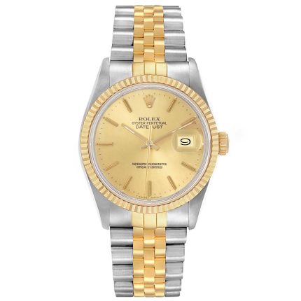 Rolex Datejust Champagne Stick Dial on Jubilee Ref 16013