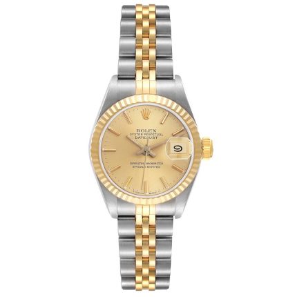 Rolex Datejust Champagne Stick Dial on Jubilee Ref 69173