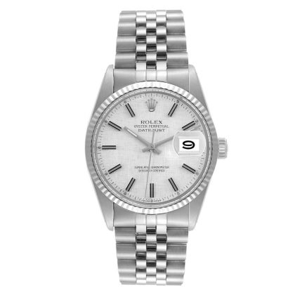 Rolex Datejust Silver Stick Dial on Jubilee Ref 16014