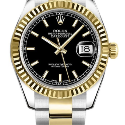 Rolex Datejust Black Dial on Oyster Ref 178273 with Card Old Green  2012