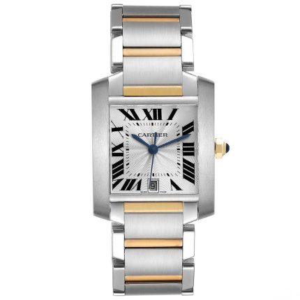 Cartier Tank Francaise Silver Roman Dial Ref 2302