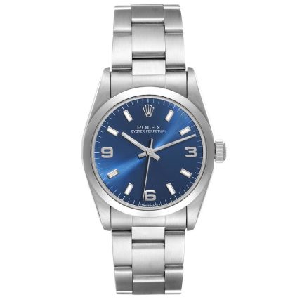 Rolex Datejust  Blue Dial on Oyster Ref 67480