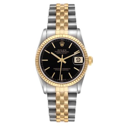 Rolex Datejust  Black Index Dial on Jubilee Ref 68273