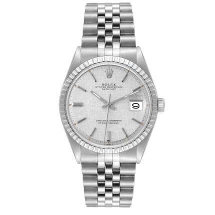 Rolex Datejust  Silver Linen Dial on Jubilee Ref 1601