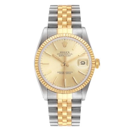 Rolex Datejust  Champagne Stick Dial on Jubilee Ref 16013