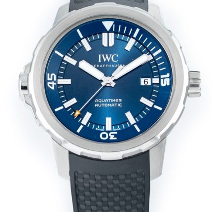 Iwc Aquatimer Blue Dial on Rubber Ref IW329005 with Card